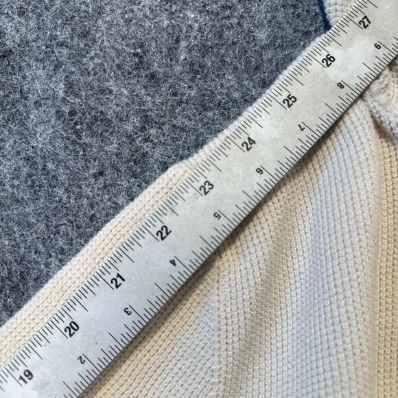 Banana Republic Women’s M Waffle Knit Cream Hoodie  Minimalist Cozy Y2K - Picture 5 of 9